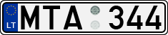 License plate of Lithuania, Cars