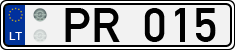 License plate of Lithuania, Trailers