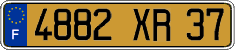 French license plate, FNI