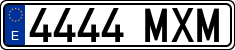 License plates of Spain, Ordinary (2000)