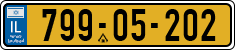 License plate of Israel, Regular plates