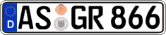 German license plate, Regular plates