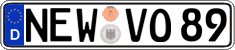 German license plate, Regular plates