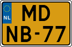 License plate of the Netherlands, Motorcycles