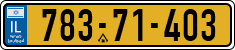 License plate of Israel, Regular plates