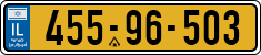 License plate of Israel, Regular plates