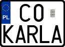 License plates of Poland, Vanity Plates