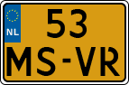 License plate of the Netherlands, Motorcycles