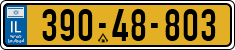 License plate of Israel, Regular plates