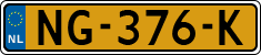 License plate of the Netherlands, Cars