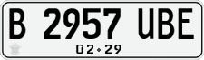 License plate of Indonesia, Regular plates