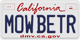 California, Vanity Plates
