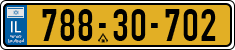 License plate of Israel, Regular plates