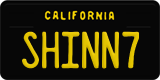 California, Vanity Plates