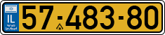 License plate of Israel, Regular plates