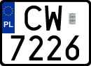 License plates of Poland, Special vehicles and motorcycles