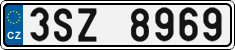 License plate of the Czech Republic, Cars (2001)