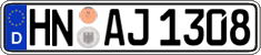 German license plate, Regular plates