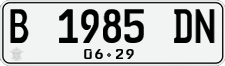 License plate of Indonesia, Regular plates
