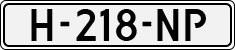 License plate of the Netherlands, Cars
