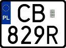 License plates of Poland, Special vehicles and motorcycles