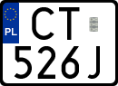 License plates of Poland, Special vehicles and motorcycles