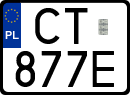 License plates of Poland, Special vehicles and motorcycles