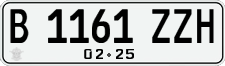 License plate of Indonesia, Regular plates