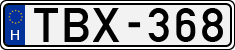 license plates of Hungary, Cars (1990)
