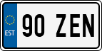 License plate of Estonia, Regular car plates (US-size)