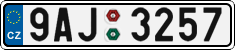 License plate of the Czech Republic, Cars (2001)