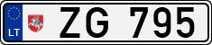 License plate of Lithuania, Trailers