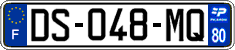 French license plate, SIV (ordinary)