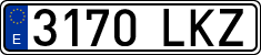 License plates of Spain, Ordinary (2000)