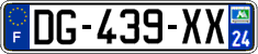 French license plate, SIV (ordinary)