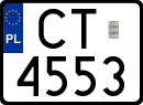 License plates of Poland, Special vehicles and motorcycles