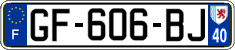 French license plate, SIV (ordinary)