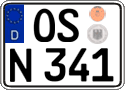 German license plate, Regular plates