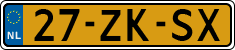 License plate of the Netherlands, Cars