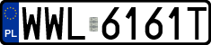 License plates of Poland, Regular car plates