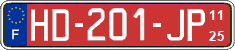 French license plate, SIV (transit plates)