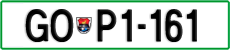 License plate of Slovenia, Cars