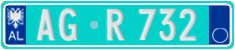 License plate of Albania, Trailers (2011)