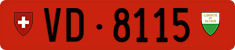 License plate of Switzerland, Cars