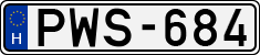 license plates of Hungary, Cars (1990)