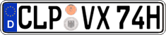 German license plate, Plates for oldtimers (type 