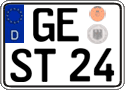 German license plate, Regular plates