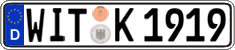 German license plate, Regular plates