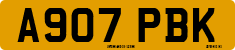 License plate of the United Kingdom, 1983 year system