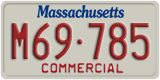Massachusetts, Commercial vehicles (X12-345)